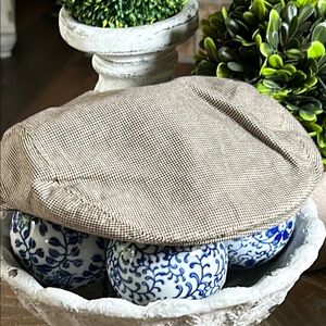 Little Boys Brown Checkered Houndstooth Newsboy Flat Cap Hat